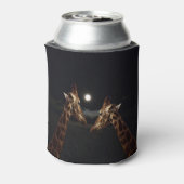 Giraffe Liebe im Mondschein, Dosenkühler (Kanne Rückseite)