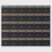 Giraffe Liebe im Mondschein, Geburtstag Geschenkpapier (Flach)