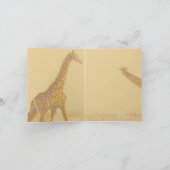 Giraffe-Liebe Karte (Innenseite)