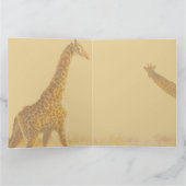 Giraffe-Liebe Karte (Innenseite)
