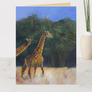 Giraffe-Liebe Karte