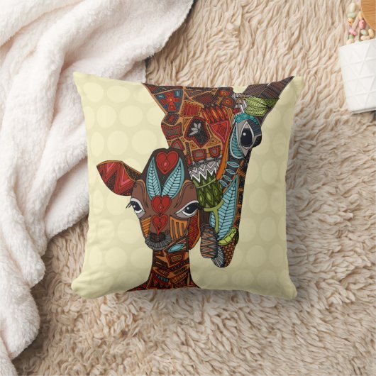 Giraffe-Liebe Kissen (Decke)