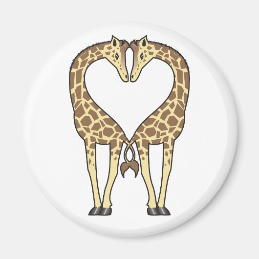 Giraffe-Liebe Magnet (Vorne)