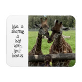 Giraffe Liebe... Magnet (Horizontal)