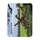 Giraffe Liebe...Magnet Magnet (Vertikal)