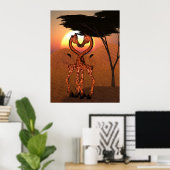 Giraffe Liebe Poster (Heimbüro)