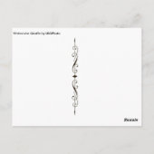 Giraffe Liebe Postkarte (Rückseite)