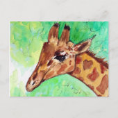 Giraffe Liebe Postkarte (Vorderseite)
