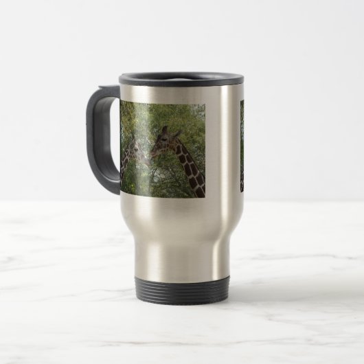 Giraffe-Liebe Reisebecher (Vorderseite Links)