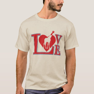 Giraffe-Liebe T-Shirt