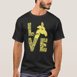 Giraffe Liebe Tallest Ruminant Camelopard Safari M T-Shirt