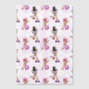 Giraffe-Liebhaber Giraffe-Muster Magnetkarte