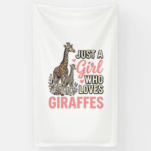 Giraffe Liebhaber Mädchen Vintage Gravur Shirt Des Banner