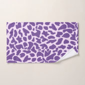 Giraffe Lila Skin Muster Wildtierprint Badhandtuch Set (Handtuch)