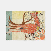 Giraffe & Little Bird Sunny Day Fleece Blanket (Vorderseite (Horizontal))