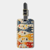 Giraffe Long Neck Gepäckanhänger (Vorderseite vertikal)