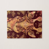 Giraffe Looking Puzzle - Malerei (Horizontal)