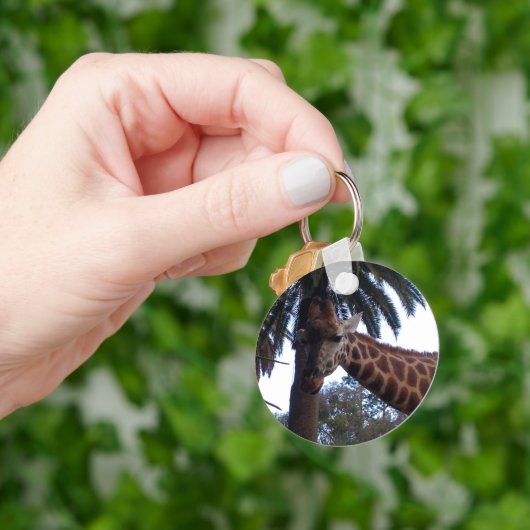 Giraffe Lookout, Keyring Schlüsselanhänger (Hand)