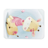 Giraffe Lover Baby Giraffe mit Liebe Magnet (Horizontal)