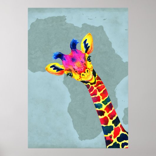 Giraffe Lover Baby Giraffe Peekaboo Poster (Vorne)