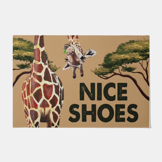 Giraffe Lover Doormat, Giraffe Welcome Mat Fußmatte (Vorderseite)