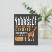 Giraffe Lover Favorite Safari Tier Funny Giraffe Postkarte (Stehend Vorderseite)