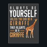 Giraffe Lover Favorite Safari Tier Funny Giraffe Postkarte<br><div class="desc">Funny Giraffe Quotes für afrikanische Tierfans. Giraffe Lover Lieblings Safari Tier.</div>