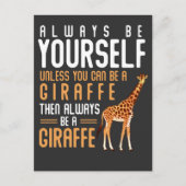 Giraffe Lover Favorite Safari Tier Funny Giraffe Postkarte (Vorderseite)
