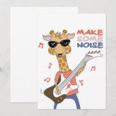 Giraffe Lover Giraffe Guitar macht Lärm Programm (Vorne/Hinten)