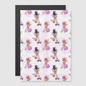 Giraffe Lover Giraffe Muster Magnetkarte (Vorne/Hinten)