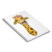 Giraffe Lover Giraffe Ribbon Hearts Notizblock (Rechte Seite)