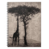 Giraffe Lover Giraffe Zeitung Kunst Notizblock (Vorderseite)