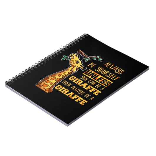 Giraffe Lover Giraffen sind immer du selbst Notizblock (Linke Seite)