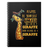 Giraffe Lover Giraffen sind immer du selbst Notizblock (Vorderseite)