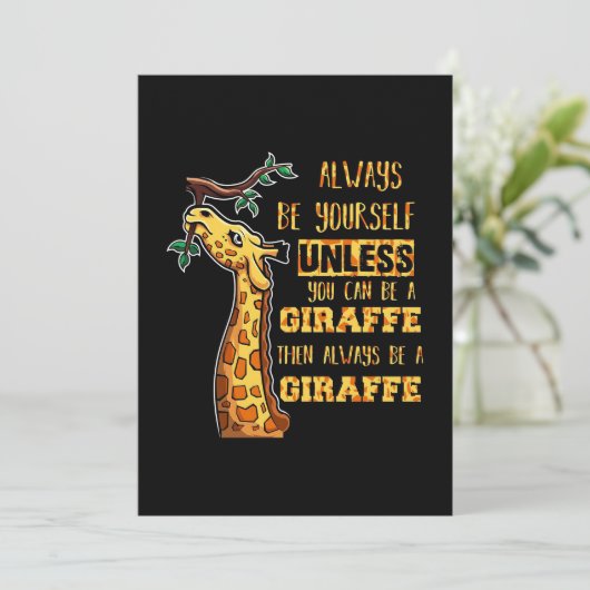 Giraffe Lover Giraffen sind immer du selbst Programm (Stehend Vorderseite)