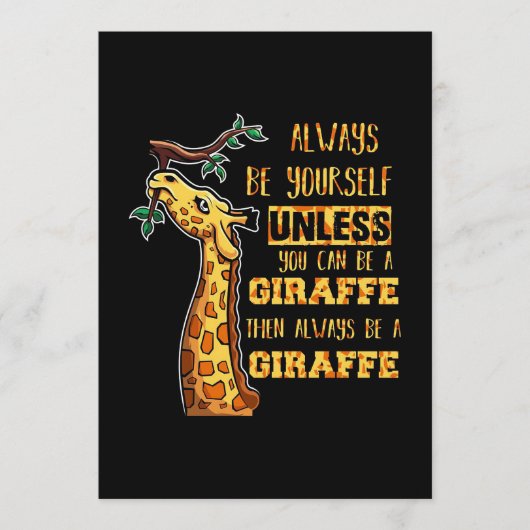 Giraffe Lover Giraffen sind immer du selbst Programm (Vorderseite)