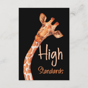 Giraffe Lover Giraffes Africa High Standards Begleitkarte