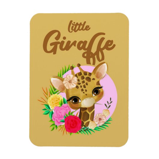 Giraffe Lover Giraffes Africa Magnet (Vertikal)