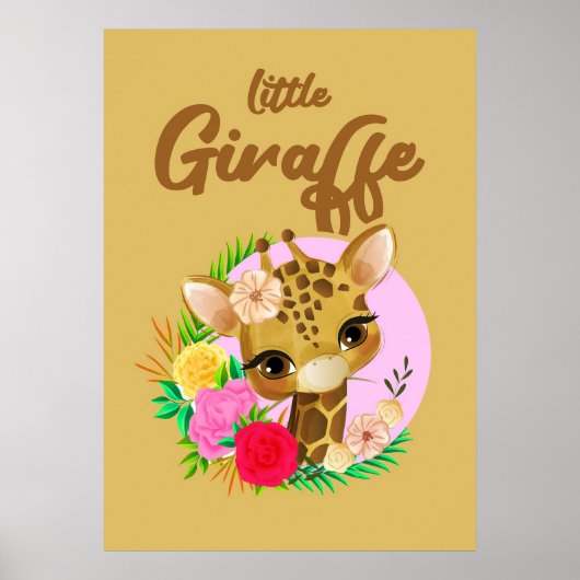 Giraffe Lover Giraffes Africa Poster (Vorne)