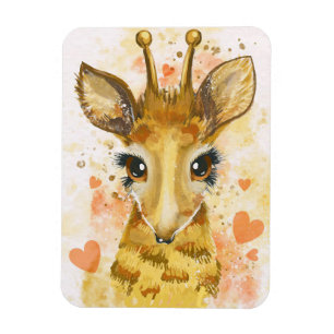 Giraffe Lover Lovely Giraffe Magnet