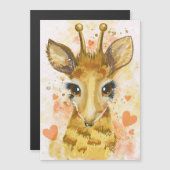 Giraffe Lover Lovely Giraffe Magnetkarte (Vorne/Hinten)