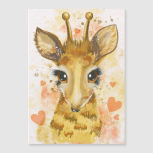 Giraffe Lover Lovely Giraffe Magnetkarte