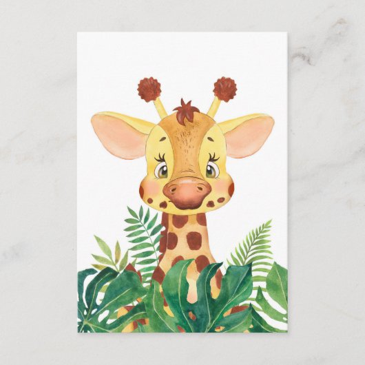 Giraffe Lover Niedlich Baby Giraffe Begleitkarte (Vorderseite)
