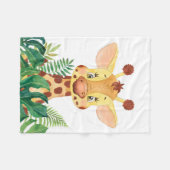 Giraffe Lover Niedlich Baby Giraffe Fleecedecke (Vorderseite (Horizontal))