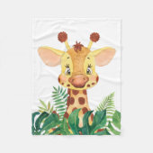 Giraffe Lover Niedlich Baby Giraffe Fleecedecke (Vorderseite)