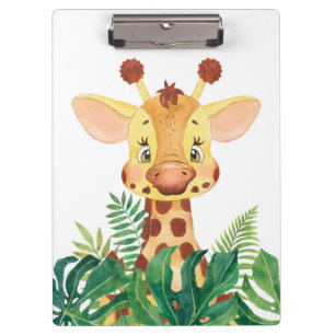 Giraffe Lover Niedlich Baby Giraffe Klemmbrett