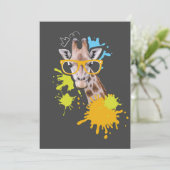 Giraffe Lover Niedliche Giraffe mit Brille Programm (Stehend Vorderseite)