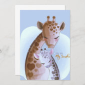 Giraffe Lover Niedliche Giraffen Dankeskarte (Vorne/Hinten)