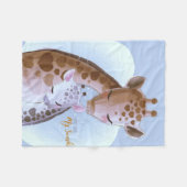 Giraffe Lover Niedliche Giraffen Fleecedecke (Vorderseite (Horizontal))