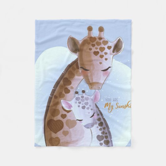 Giraffe Lover Niedliche Giraffen Fleecedecke (Vorderseite)
